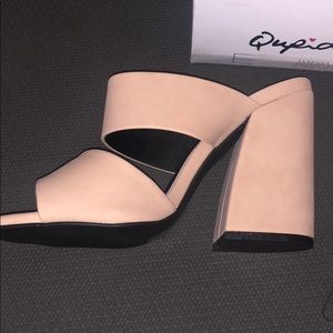 Brand New Qupid Block Heel
